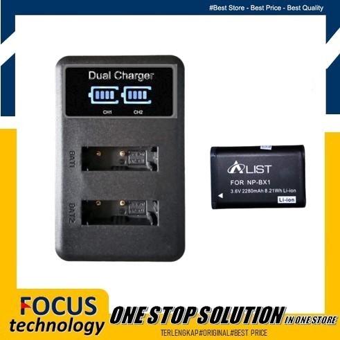 Gambar Paket Charger Baterai SONY DSC-RX100 Mark V IV III II M4 M3 M2 NP-BX1 - Chg +1Alist dari Focus Technology undefined Tokopedia