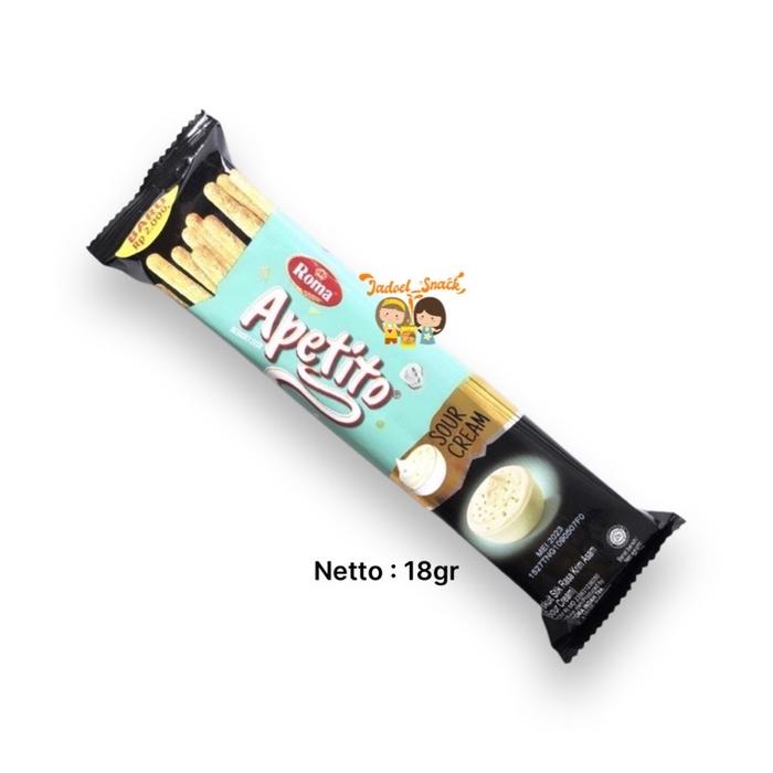 Gambar Roma APETITO Biskuit Stik Sour Cream 18,5 Gram by Jadoel_Snack - Sourcream dari JADOEL SNACK_NEW undefined Tokopedia
