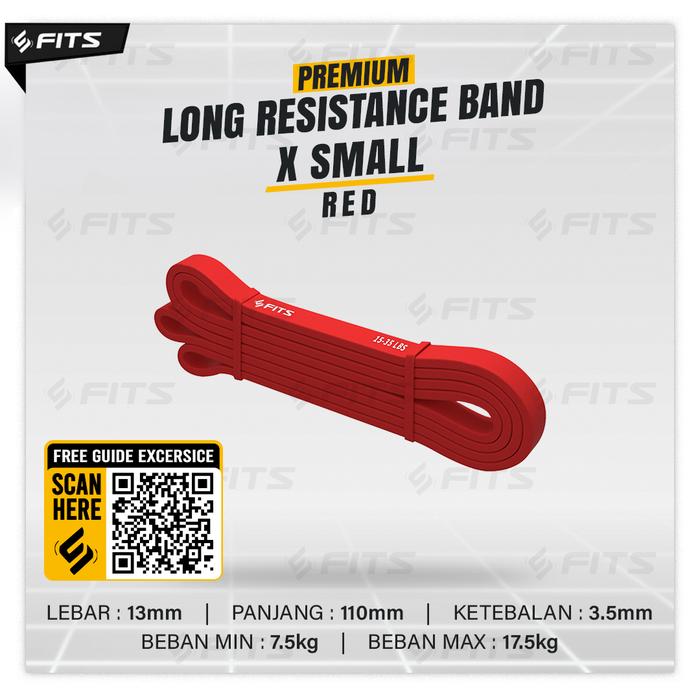 Gambar SFIDN FITS Premium Long Resistance Band | Power Band | Karet Fitness - Merah XtraSmall dari SFIDN FITS Shop undefined Tokopedia