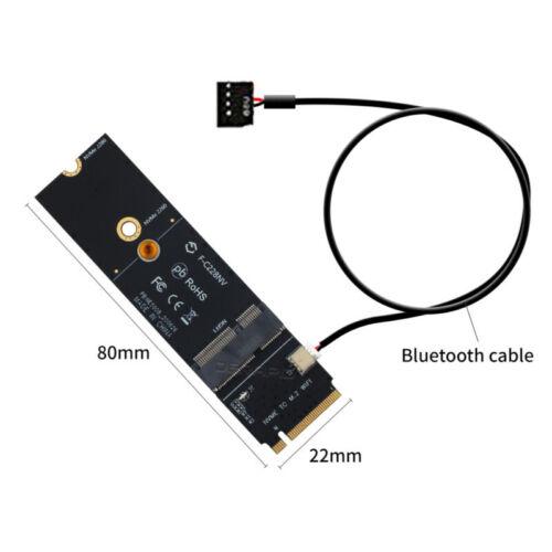Gambar Adapter M.2 NGFF E key WiFi to M key ssd nvme bluetooth - Adapter+Antenna dari Interface Master Indonesia undefined 3 Tokopedia