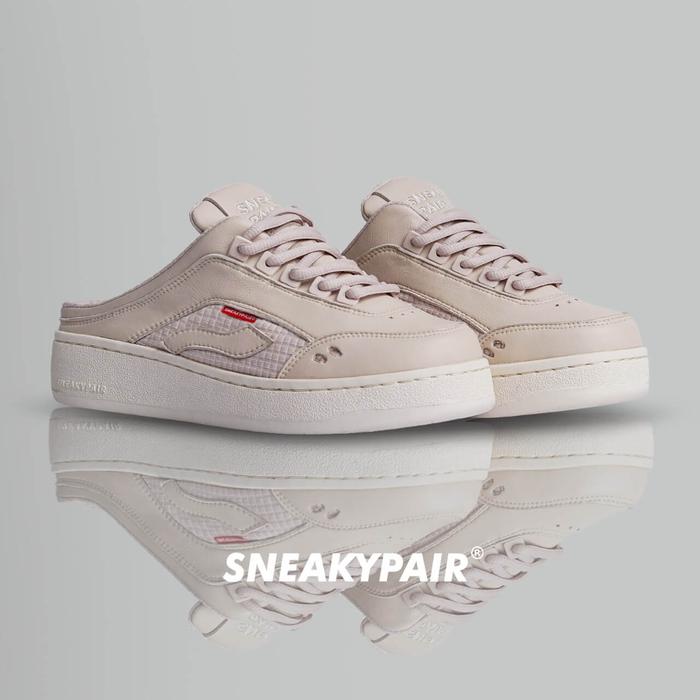 Gambar SNEAKYPAIR Swift Almond Flakes Sneakers Wanita Slip On Sandal - Almond Flakes, 36 dari Sneakypair undefined Tokopedia