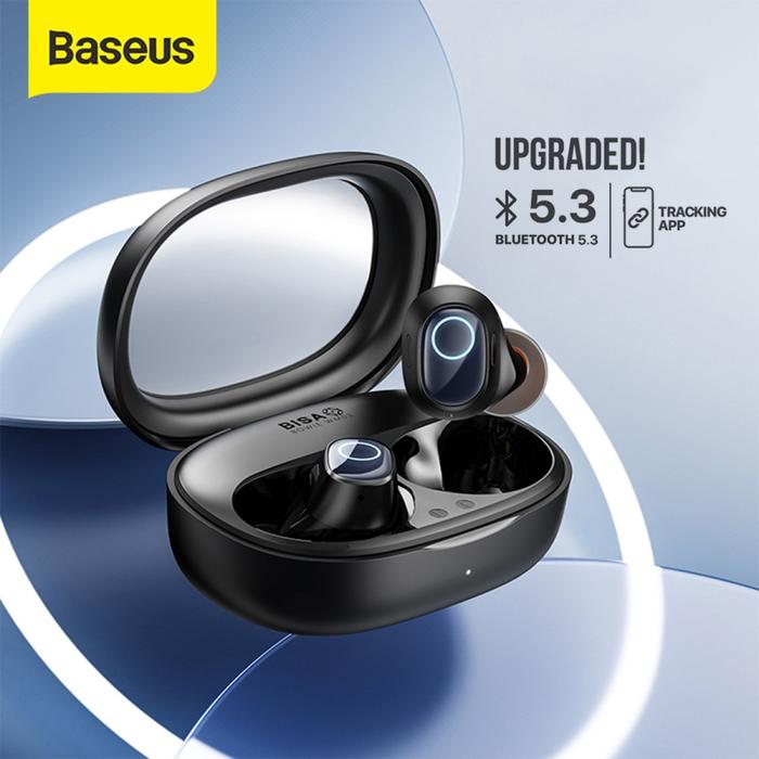 Gambar BASEUS TWS GAMING BLUETOOTH HEADSET EARPHONE MINI EARBUDS WM03 - Hitam dari ChristCollections undefined Tokopedia