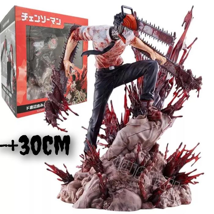 Gambar Action Figure Chainsaw man Denji Denzi - Size 30Cm dari Marcelibonk Oshop undefined Tokopedia