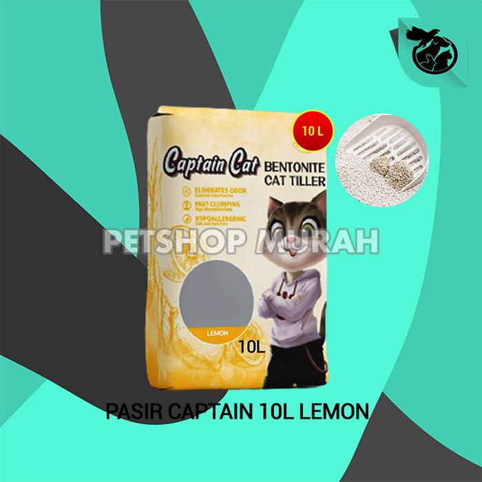 Gambar Pasir Kucing Gumpal Wangi Captain Betonite 10 Litter - LEMON dari CV PERMATA SAHABAT MAJU undefined Tokopedia