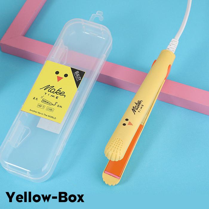 Gambar CATOKAN MINI KARAKTER PELURUS RAMBUT PORTABLE SERBAGUNA FREE KOTAK PEN - Kuning dari Damaistore89 undefined Tokopedia