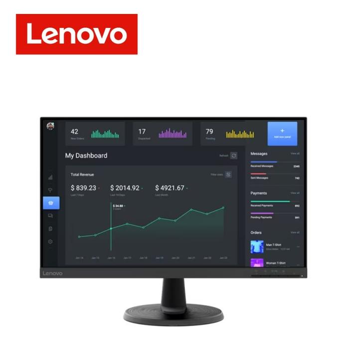 Gambar LED MONITOR LENOVO 24 INCH D24-20 LED BLACKLIGHT - D24-40 dari Ariesta Jaya undefined Tokopedia