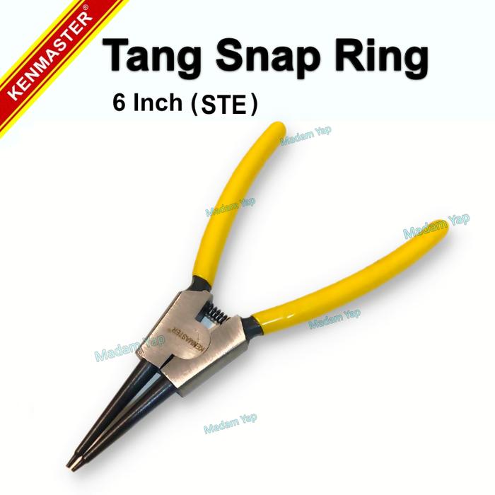 Gambar KENSMASTER VARIASI tang snap ring 6" IN STI TANG CIRCLIP LURUS TEKAN - STE dari Madam Yap undefined Tokopedia