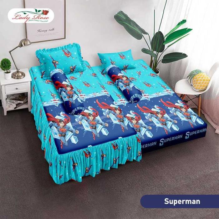 Gambar Lady Rose - Sprei Duo Sorong 2in1 Motif Terbaru dan Terlaris - Superman dari GUDANG SPREII JAKARTA undefined Tokopedia