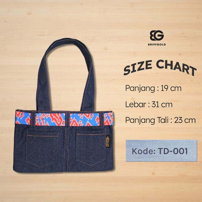 Gambar Pouch Bag Briffgold Kekinian Motif Batik Penutup Retsleting BGP001-004 - TD-001 dari Briffgold_NEW undefined Tokopedia