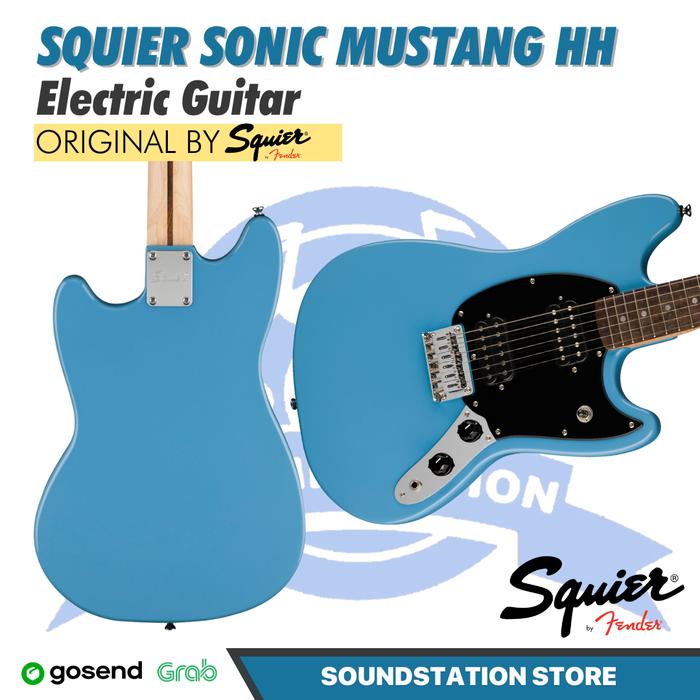 Gambar Squier Sonic Mustang HH Electric Guitar - Gitar Elektrik - California Blue dari SoundStation Store undefined Tokopedia