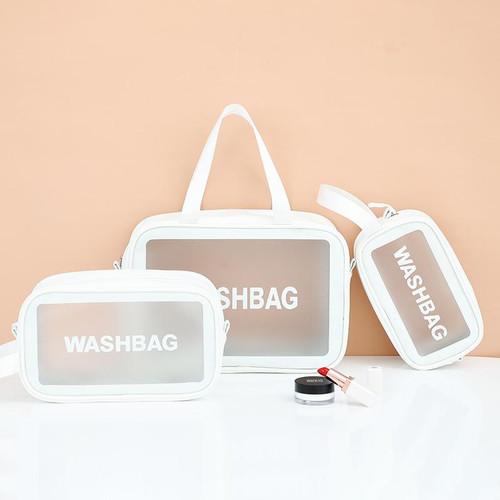 Gambar Tas Kosmetik Washbag Toiletry - Pouch Make-Up Travel Tran Waterproof - WASHBAG PUTIH, S dari PAYDAY STORE_NEW undefined Tokopedia