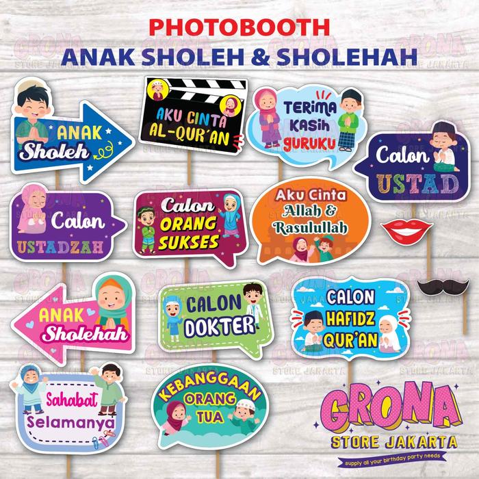 Gambar Acc Props Photobooth Tema anak Muslim / Photobooth anak Muslim dari GronaStoreJakarta undefined Tokopedia