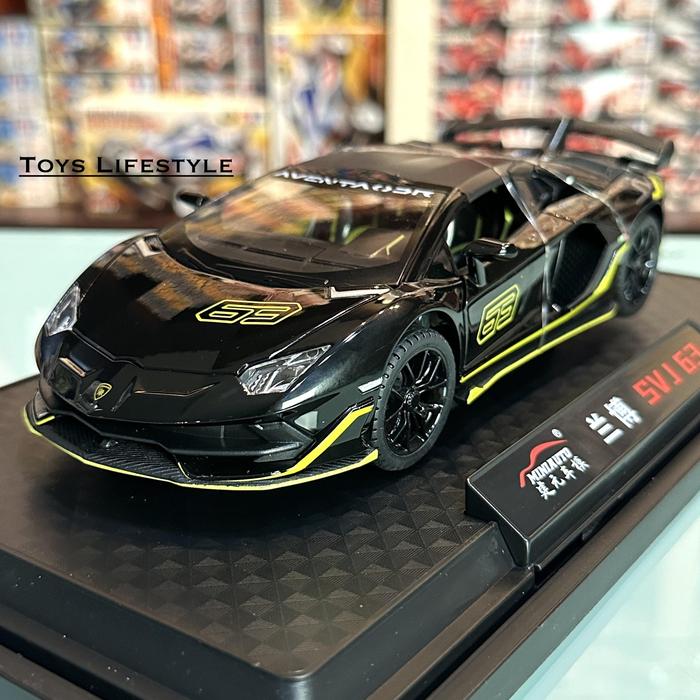 Gambar Mobil Diecast Miniauto Skala 1:24 (Berbagai Model) - Lambo Hitam dari Toys Lifestyle undefined Tokopedia