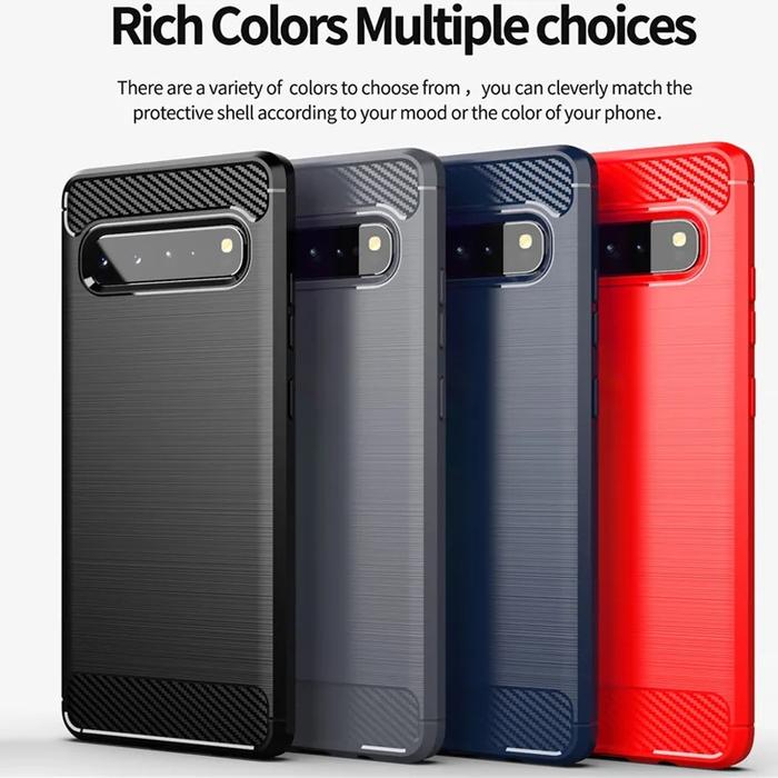CASE SAMSUNG S10 S10E S10 PLUS RUGGED CARBON FIBER ANTI SHOCKPROOF SAM  S10 PLUS
