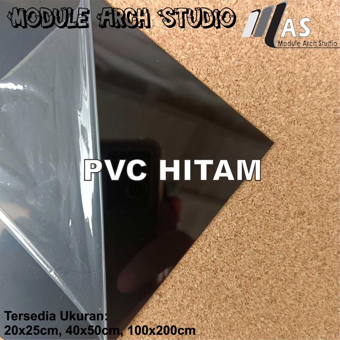 Gambar PVC Sheet 40x45Cm - PVC Clear - PVC Putih - PVC Hitam - Hitam, 0,5MM dari Module Arch Studio undefined Tokopedia