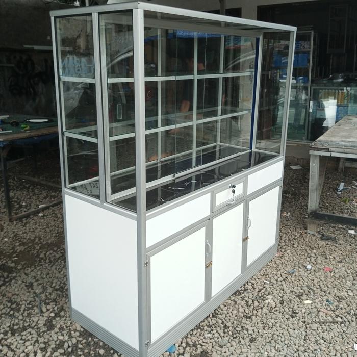 Gambar gerobak a warung nasi padang150cm. dari gudangetalase undefined Tokopedia