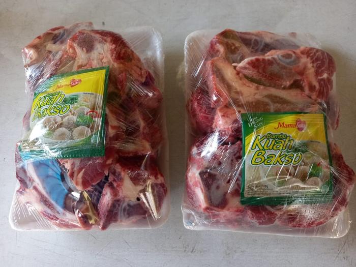 Gambar Iga Gondrong 1Kg + Bumbu | Daging Iga untuk Kaldu Bakso dan Sup Gondrong Sapi 1Kg + Bumbu | Beef Neck Bone AUS | Tulang Leher Berdaging - Iga Gondrong dari One Klik Aja undefined Tokopedia