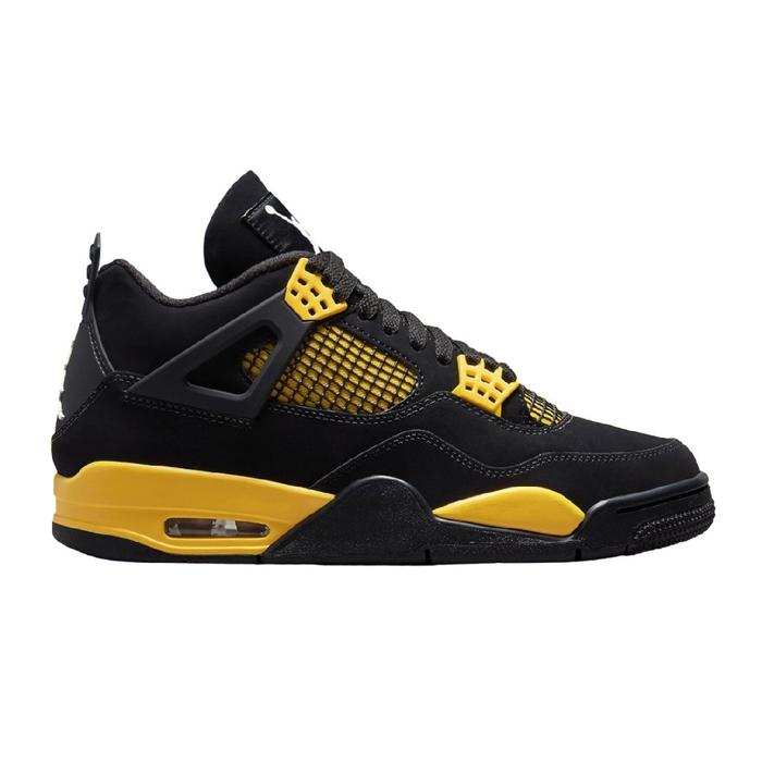 Gambar Air Jordan 4 Retro Thunder Black Yellow 100% Authentic AJ4 - 46 dari COBALAGI.CO undefined Tokopedia