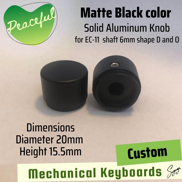Gambar Knob Cap Potensio Rotary Encoder EC11 Mechanical Keyboard - MatteBLK20*15.5 dari PeacefulHeartShop undefined Tokopedia