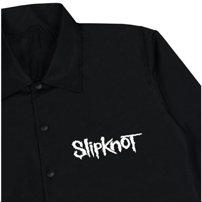 Gambar Jaket Coach Parasut Windbreaker Slipknot Limited Edition - Hitam, XXL dari Brightland Store undefined Tokopedia