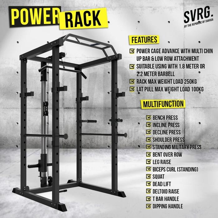 Gambar SVRG Barbell Olympic Bar 20Kg Men - Power Rack, Rack dari SVRG Store undefined Tokopedia