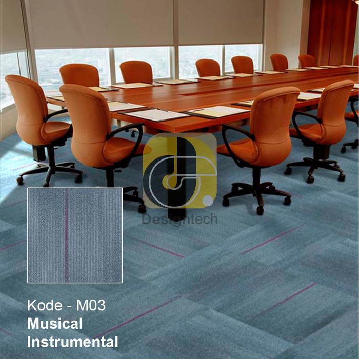 Gambar Karpet Lantai Motif Garis - Karpet tiles Kotak ukuran 50x50cm - Instrumental dari Design Tech ID undefined Tokopedia