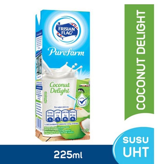 Gambar FRISIAN FLAG Purefarm Susu UHT Coconut Delight 225 ml dari Hiven Store undefined Tokopedia