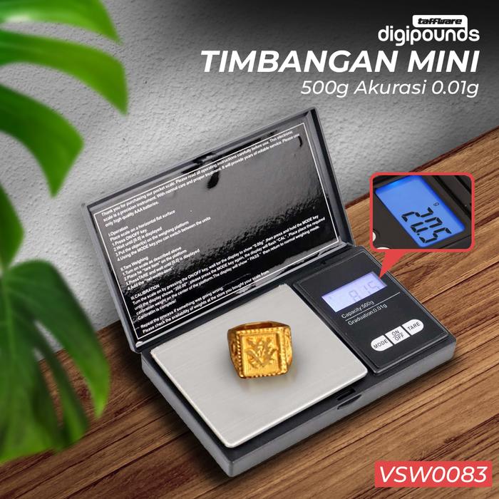 Gambar Timbangan Emas Perhiasan Mini Digital 500gr akurasi 0.01gr+Baterai - 500g free batre dari fathir allshop undefined Tokopedia