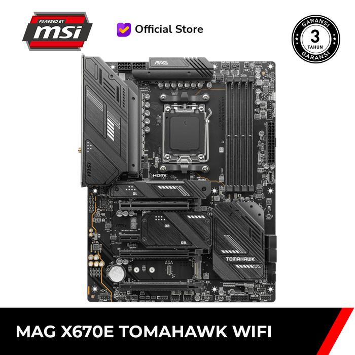 Gambar MSI MAG X670E TOMAHAWK WIFI DDR5 MOTHERBOARD [ATX | AM5] dari MSI Shop ID undefined Tokopedia