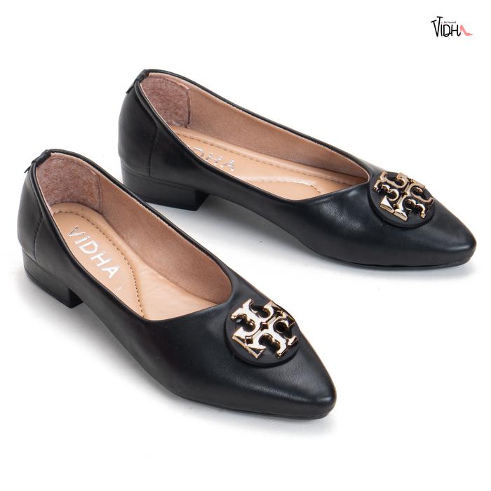 Gambar Sepatu Wanita Flatshoes Semi Formal Hak Tahu Vidha DH13 - Hitam, 40 dari Vidha Shoes undefined Tokopedia