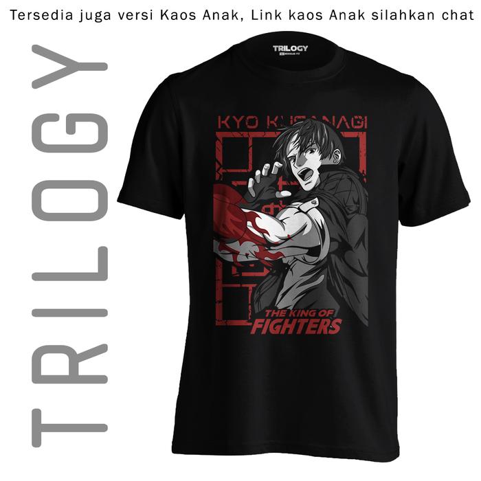 Gambar TRILOGY DTF 0186 - KING OF FIGHTERS - KYO - Kaos Premium - Video Game - Hitam, M dari TRILOGY WEAR undefined Tokopedia