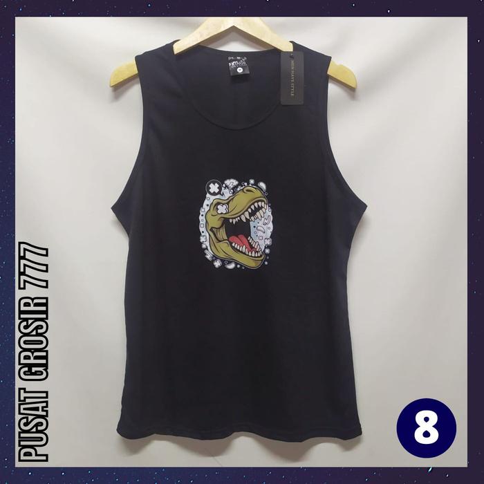 Gambar PG777 Kaos Singlet Pria / Baju Kaos Santai Tanktop Pria Adem PSA 04 - NO 8, M dari pusatgrosir777.id undefined Tokopedia