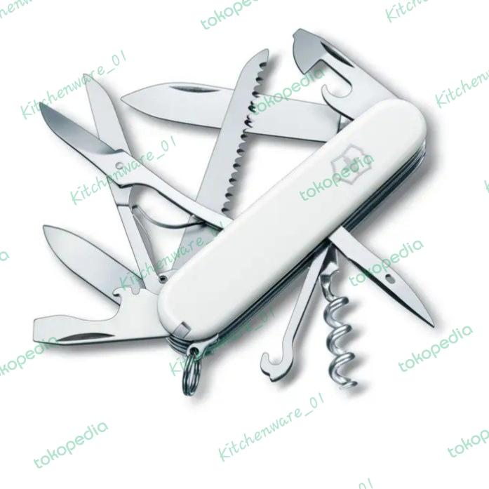 Gambar Pisau Lipat Victorinox Huntsman Swiss Army Multitool Red 1.3713.B1 - WHITE dari Kitchenware 01 undefined Tokopedia