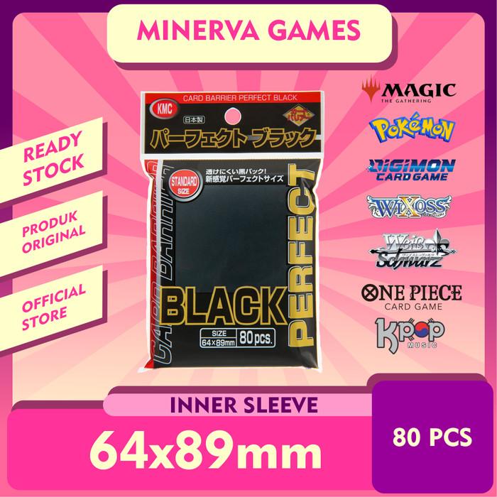 Magic The Gathering Card Sleeves 100 KMC Perfect Inner Sleeves -  Side-Loading Card Protectors For Standard 64x89mm Cards (Magic, Pokemon)  KMC Matte Collectible Card Game Card Sleeves