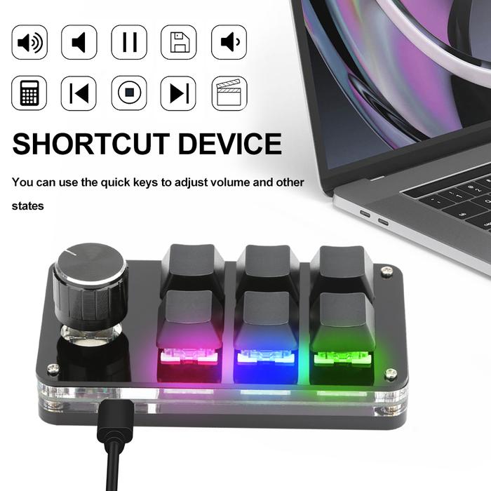 Gambar Macropad Dumpad Numpad Macro Keyboard Mechanical Wireless Bluetooth US - Wired dari SBP27 Store undefined Tokopedia