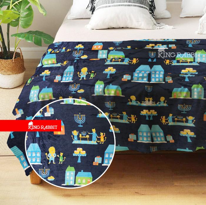 Ulasan u0026 Review Produk King Rabbit Thermal Blanket Selimut 150x200 cm Motif  My Penthouse Navy - King Rabbit Sprei u0026 Bedcover Official | Tokopedia