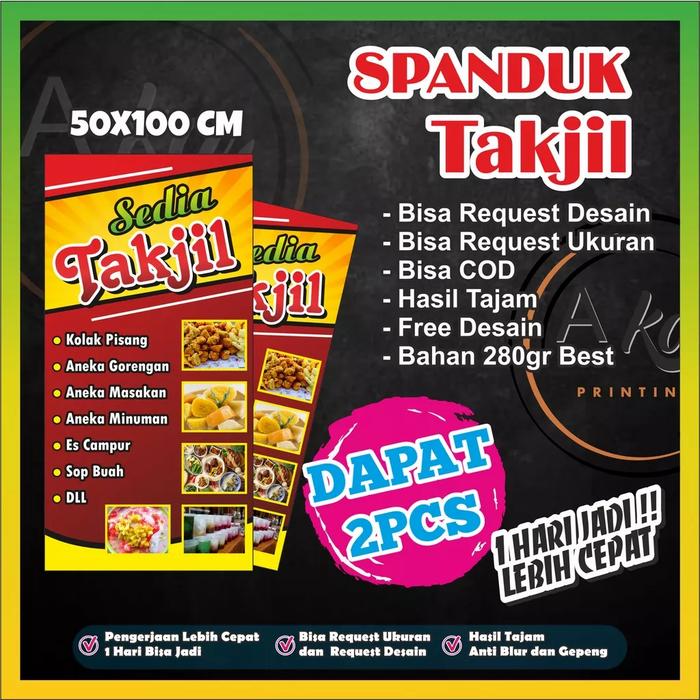 Gambar AKA PRINTING/spanduk warung/banner dagang/bisa request - Merah dari Aka_Printing undefined Tokopedia