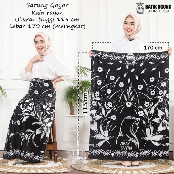 Gambar Sarung Wanita | Sarung Goyor | Sarung mba santri Sarung Santri Putri - mba santri 1 dari Laqon Jaya Batik undefined Tokopedia