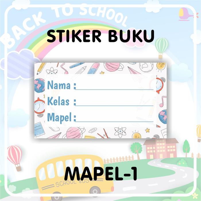 Gambar Sticker Label Buku - Stiker mapel - stiker buku sekolah - MAPEL-1 dari AZKA PRINT PUSAT undefined Tokopedia