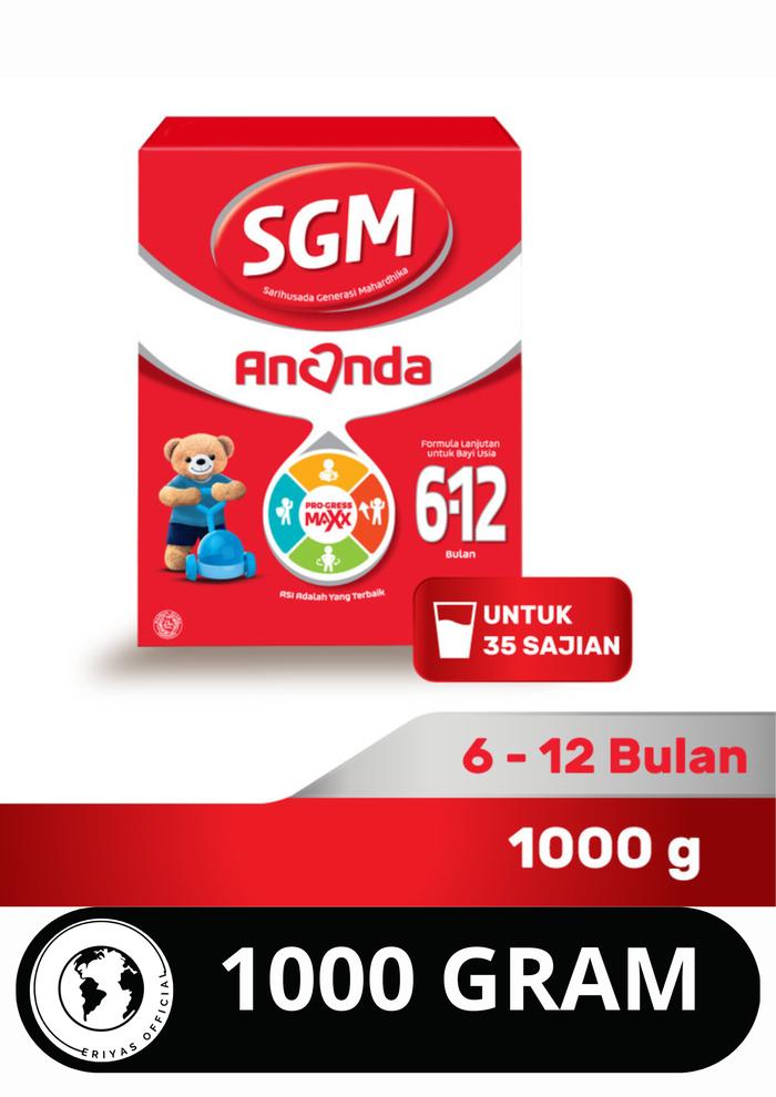 Gambar Susu SGM Ananda 2 Susu Formula Bayi 6-12 Bulan 1000 Gr Gram dari EriyasOfficial undefined Tokopedia