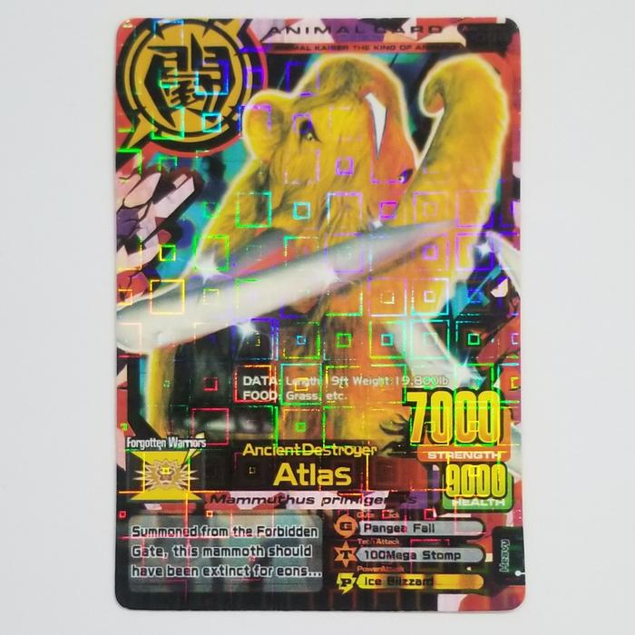Gambar Kartu Animal Kaiser Atlas Brutus Armageddon Vertus KW English - Atlas dari Anime Murah undefined Tokopedia