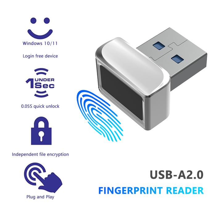 Gambar USB Fingerprint Reader for Windows Hello PC Notebook Lock Scanner - A2 dari AinWare undefined Tokopedia