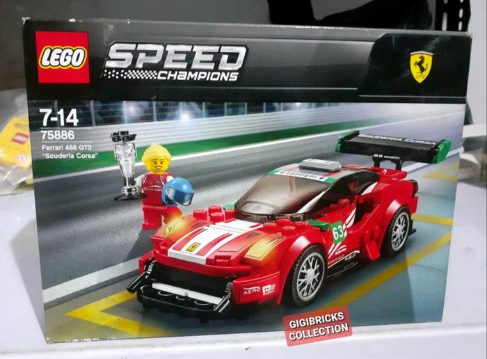 Gambar Lego Speed Champion 2 Original 75886 Ferrari 488 GT3 Scuderia Corsa dari Gigibricks Collection undefined Tokopedia