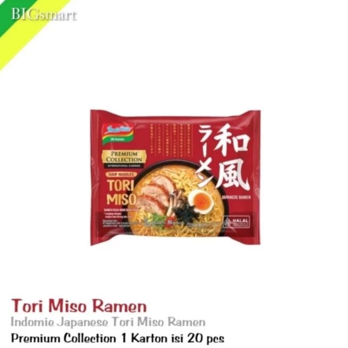 Gambar Indomie Mie Instan Premium Japanese Tori Miso Ramen 86 g dari BigSmart jakarta utara undefined Tokopedia