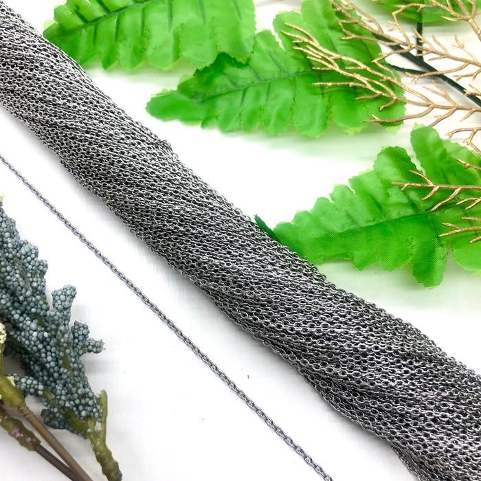 Gambar 100m Rantai Baja / Stainless Steel / Rantai Beras / Bulat / Nuri - 0.6 dari Kirana Accessories & Display undefined Tokopedia