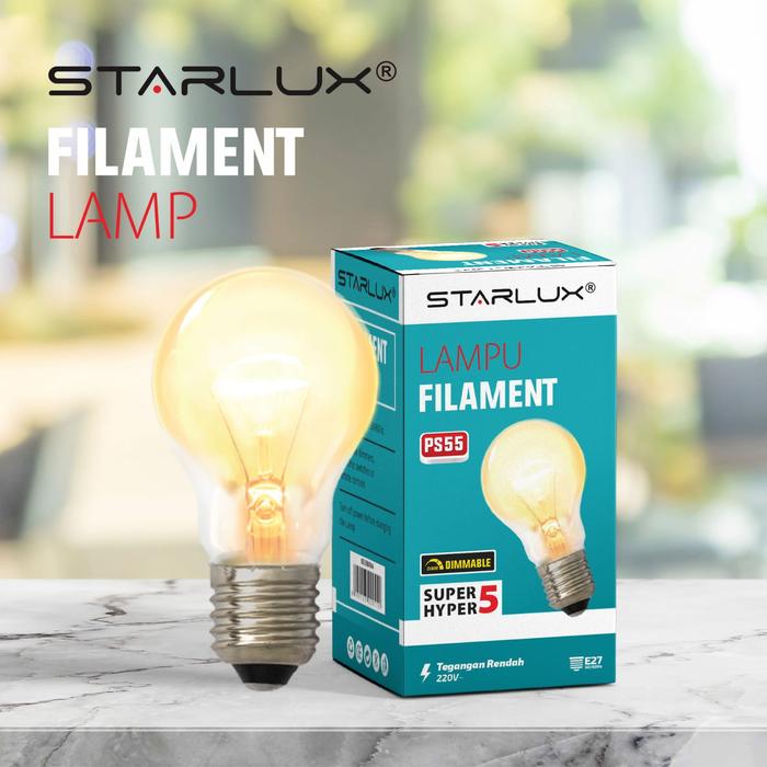 Gambar Lampu bholam pijar STARLUX 5W super hyper 5 E27 kuning - pijar STARLUX dari WILLCALV ELECTRIC undefined Tokopedia