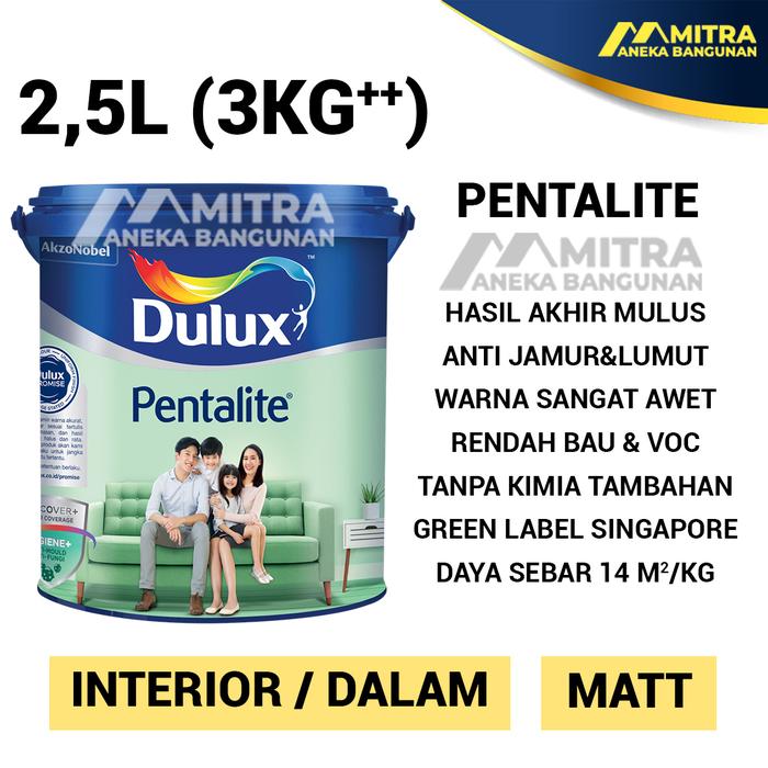 Gambar CAT TEMBOK DULUX DAY BREAK 40544M INTERIOR EKSTERIOR ABU-ABU MUDA - PENTALITE dari Mitra Paints undefined Tokopedia