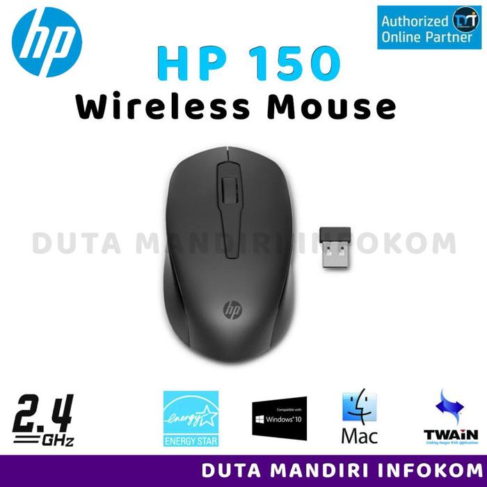 Gambar HP 150 - Mouse Wired I Wireless 2.4Ghz I Keyboard Ergonomic Design USB - Mouse Wireless dari Duta Mandiri Infokom Kota Administrasi Jakarta Pusat Tokopedia