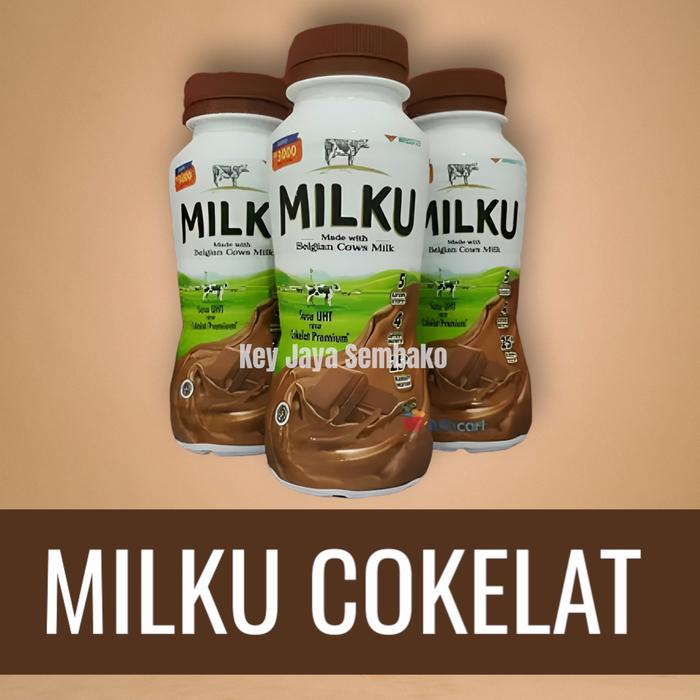 Gambar MILKU Susu UHT Rasa Cokelat 200ml 1 Karton 12 Botol dari Key Jaya Sembako undefined Tokopedia