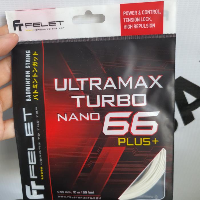 Gambar SENAR FELET ULTRAMAX TURBO NANO 66 PLUS - Putih dari Lays Badminton undefined Tokopedia